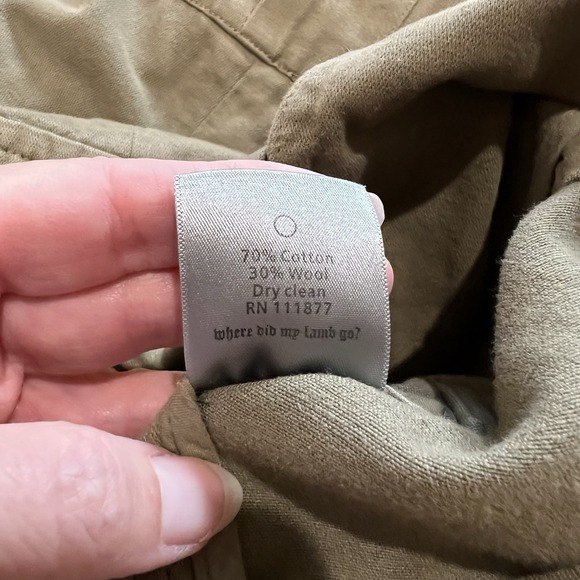 Gwen Stefani Lamb Army Green Military Style Jacket Size 2 Cotton Wool Y2K - Picture 11 of 12